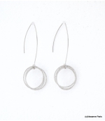 Boucles d'oreilles Pendantes Rachel Argenté 