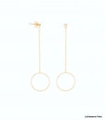 Boucles d'oreilles Tombantes Mélanie Doré