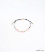 Bracelet Perles Marine Rose