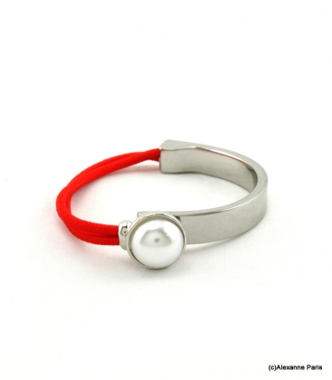 Bracelet Élastique Myriam Rouge