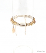 Bracelet Coquillage Macramé Morgane Naturel