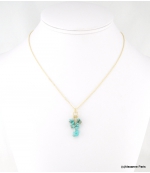 Collier Grappe Lola Turquoise