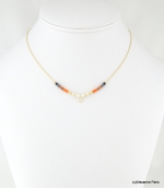 Collier Ras du Cou Marilyn Orange 