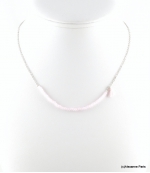 Collier Effet Cristal Maelys Rose Clair 