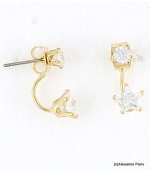 Boucles d'oreilles Dessous de Lobe Clotilde Doré