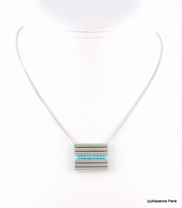 Collier Tubes Cyrielle Turquoise