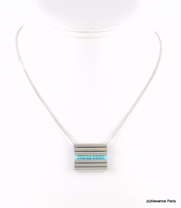 Collier Tubes Cyrielle Turquoise