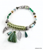 Bracelet Corne Abondance Mia Vert
