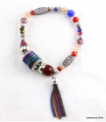 Bracelet Elastique Perles Doriane Multi Couleurs