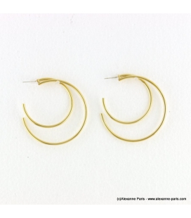 Boucles d'oreilles créoles Louise