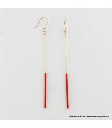 Boucles d'oreilles pendantes Laurie