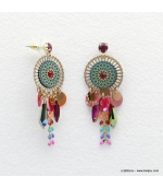 Boucles d'oreilles gypsy rosace Angelina