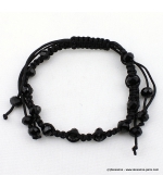 bracelet shamballa filaments noir