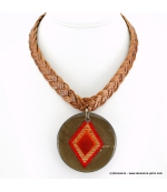 Collier Indien rouge